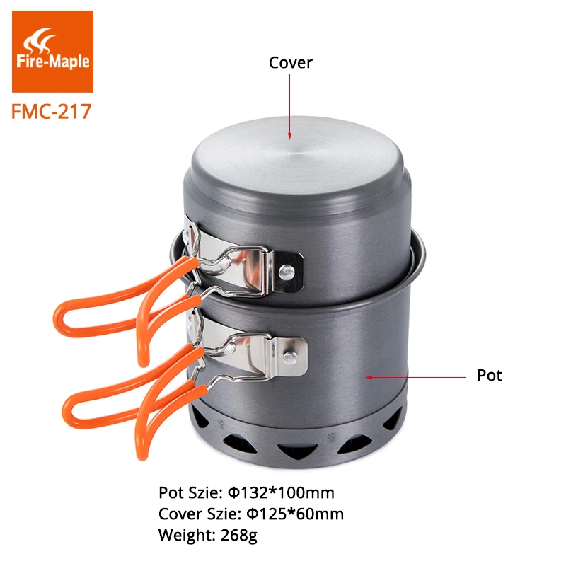 Outdoor Camping Cooking Set - Yangın akçaağaç kamp tencere seti taşınabilir