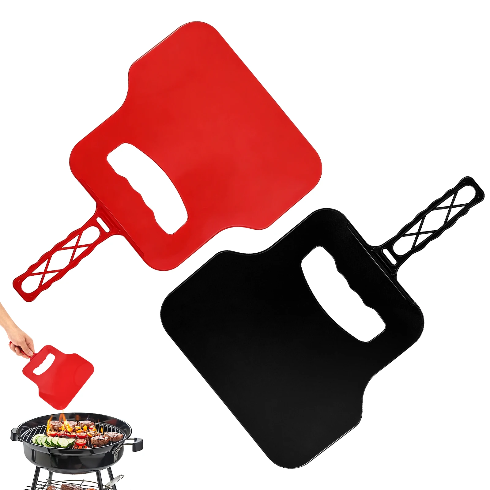 Outdoor Camping Cooking Set - Manuel Rüzgar Üreticisi Plastik El Fanı