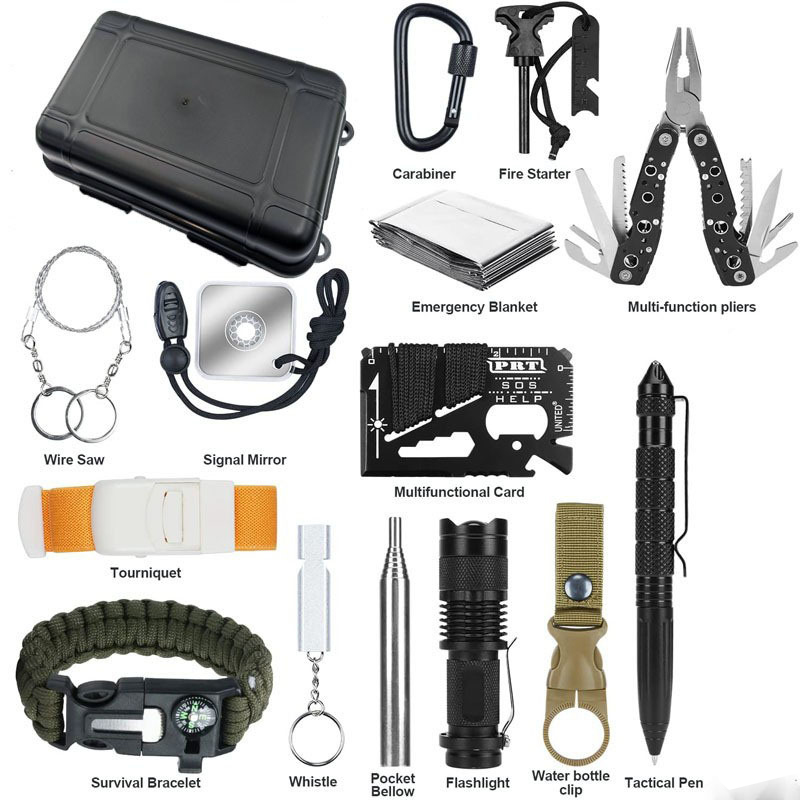 Survival Kit - Hongrui DIY Kompakt Taşınabilir Darbeye Dayanıklı