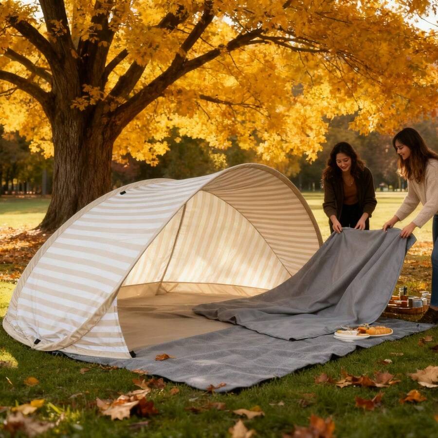 Outdoor Camping Automatic Quick Opening Tent - 2 Saniyede Kurulan 2 Kişilik Plaj