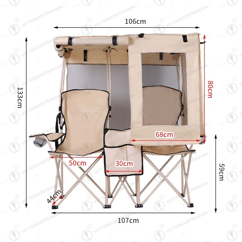 Outdoor Camping Folding Chair - Açık hava kamp eğlence çift katlanır