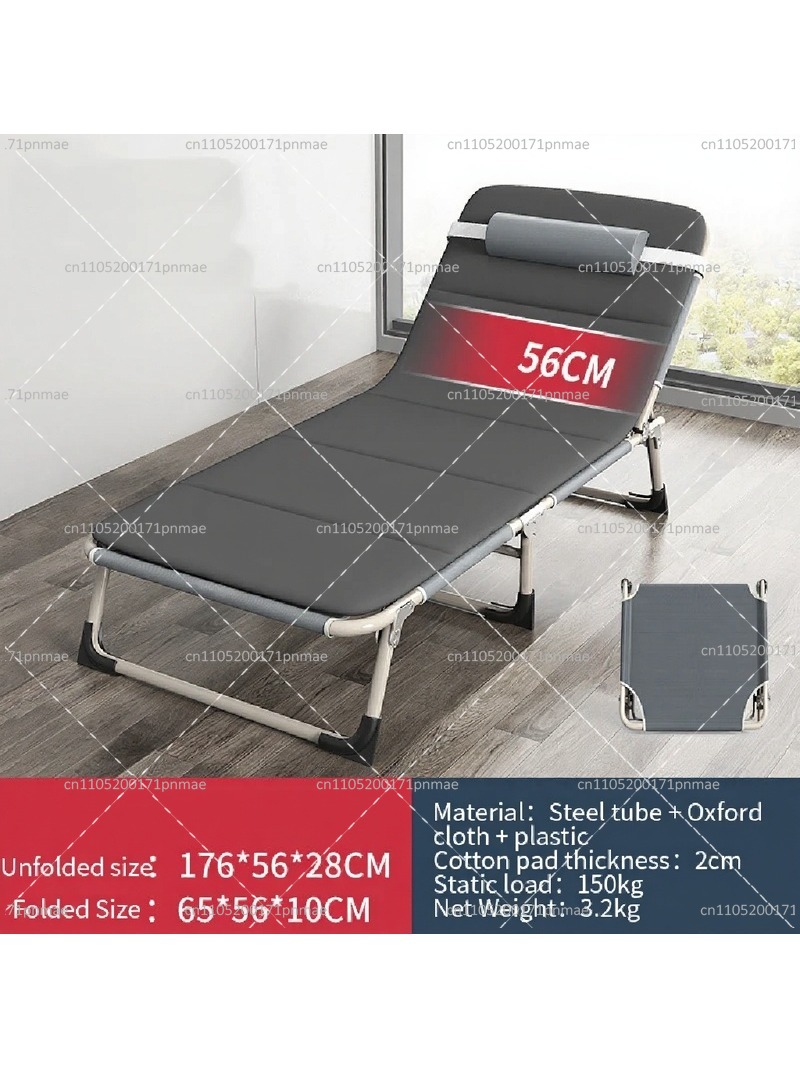 Outdoor Camping Folding Chair - Metal Katlanır Tek Kişilik Yatak Modern
