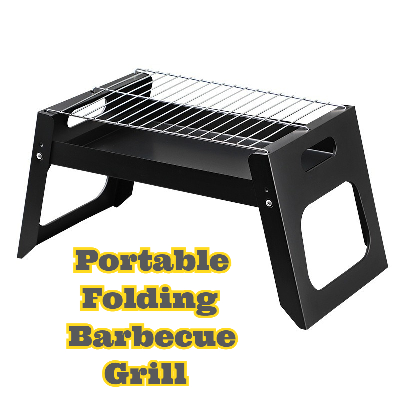 Outdoor Camping Ideas - Taşınabilir Kömürlü Barbekü Izgarası Katlanabilir Kompakt