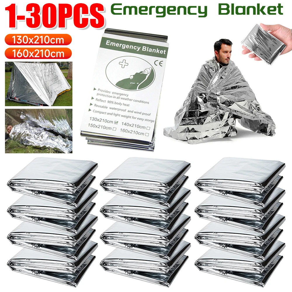 Survival Kit - 1-30 adet acil durum battaniyesi açık