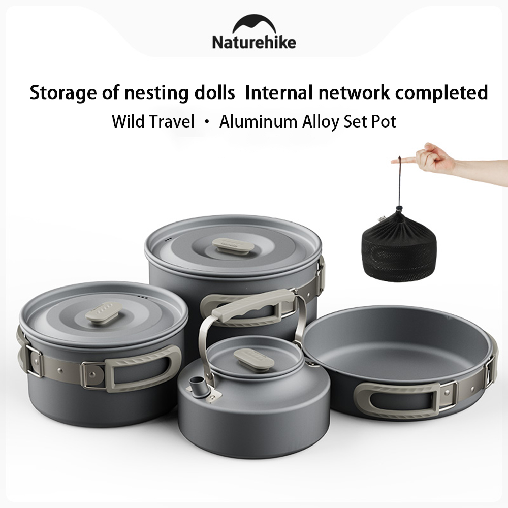 Outdoor Camping Cooking Set - Naturehike Açık Pot Seti, Kamp Pişirme