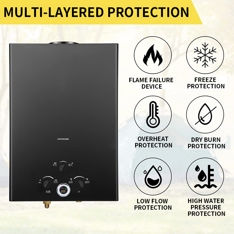 16L/18L/20L Anında Isınan Gazl - Outdoor Camping Water Heater incelemesi ve fiyatı