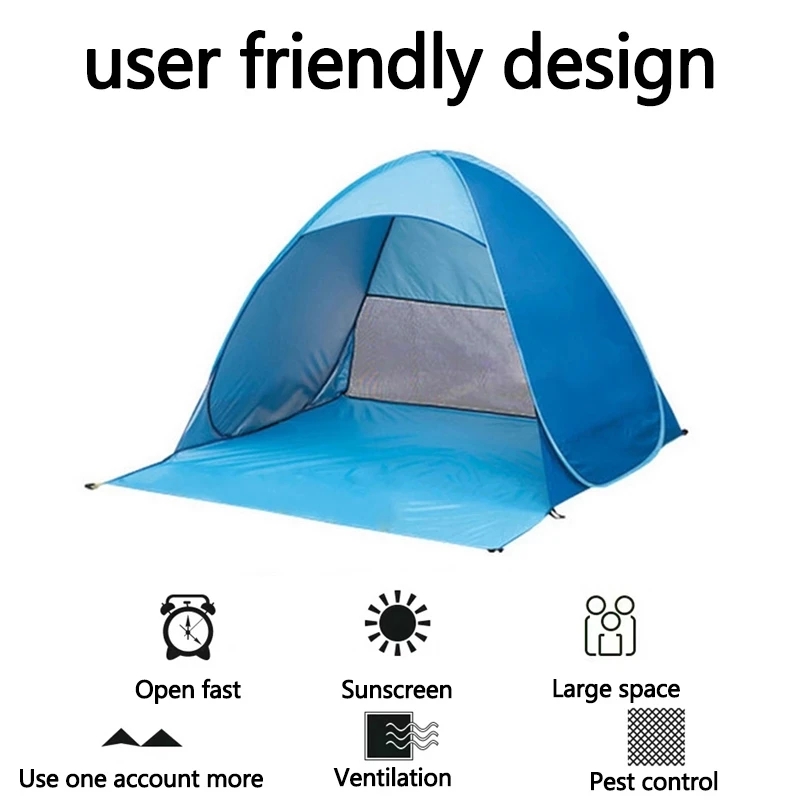 Hızlı Otomatik Açılan Plaj Çad - Outdoor Camping Automatic Quick Opening Tent incelemesi ve fiyatı