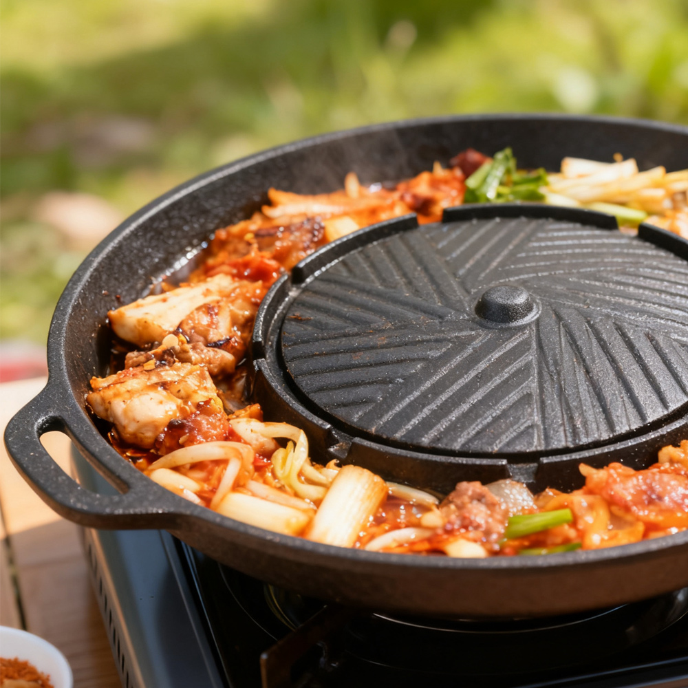 KOSUN Kore Barbekü Izgara Tava - Outdoor Camping Cooking Set incelemesi ve fiyatı
