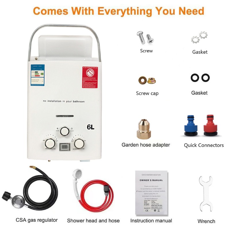 Karavanlar için portatif dış m - Outdoor Camping Water Heater incelemesi ve fiyatı