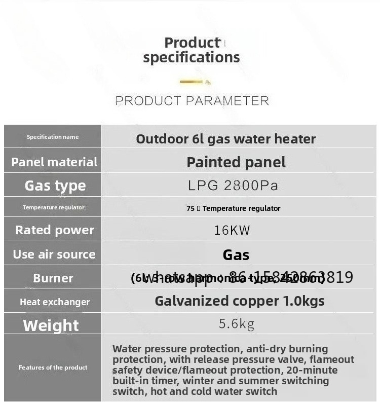 RV Dış Mekan Gazlı Su Isıtıcıs - Outdoor Camping Water Heater incelemesi ve fiyatı