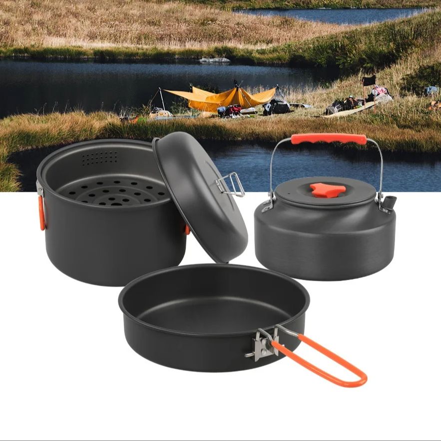 Açık TENCERE SETİ kamp tencere - Outdoor Camping Cooking Set incelemesi ve fiyatı
