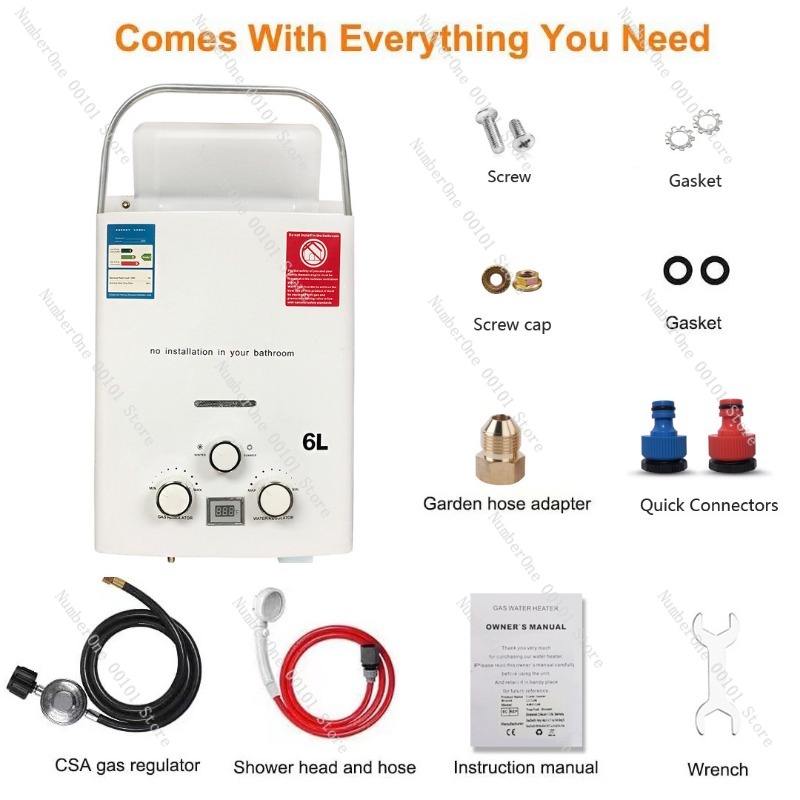 Propan LPG Gazlı Tankı Olmayan - Outdoor Camping Water Heater incelemesi ve fiyatı