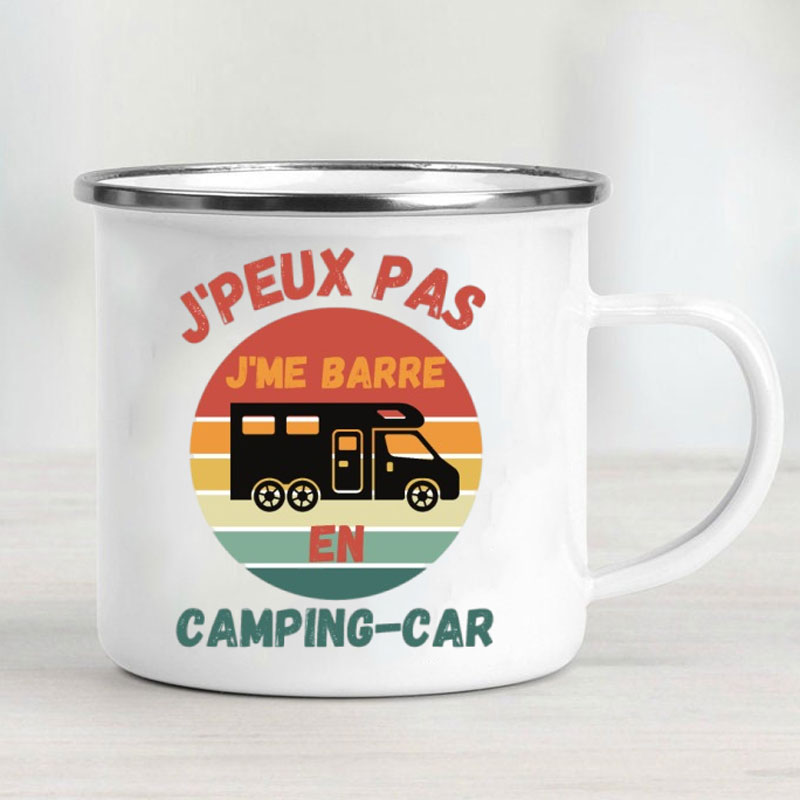 Kampçı Arabası Emaye Kupa Mace - Outdoor Camping Van incelemesi ve fiyatı