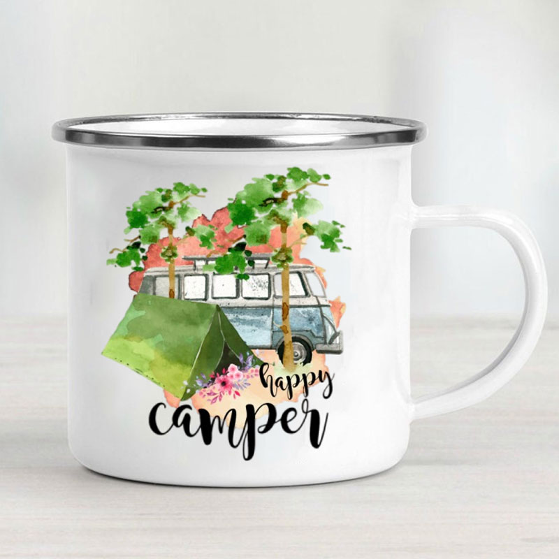Kampçı Arabası Emaye Kupa Mace - Outdoor Camping Van incelemesi ve fiyatı