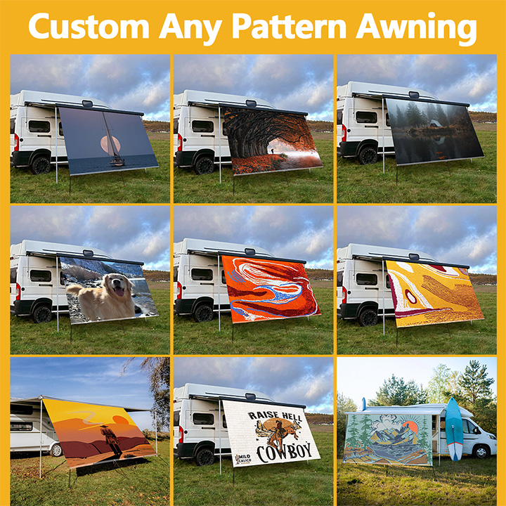 Özel Desenli UV Dayanımlı Dört - Outdoor Camping Awning incelemesi ve fiyatı