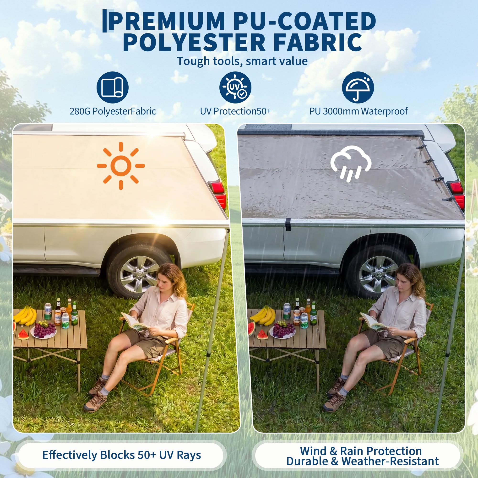 SUV Kamyonet Van Tavan Port Ba - Outdoor Camping Awning incelemesi ve fiyatı